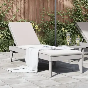 Comparateur de prix : vidaXL Chaise longue gris 186x60x29 cm PP