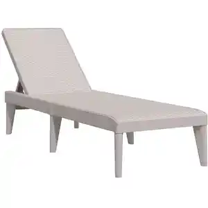 Comparateur de prix : vidaXL Chaise longue cappuccino 186x60x29 cm PP