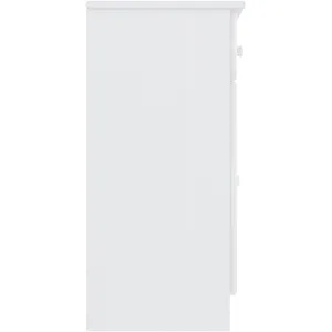 vidaXL Buffet ALTA blanc 77x35x73 cm bois massif de pin pas cher