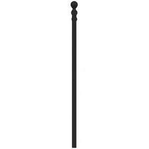 vidaXL Tête de lit métal noir 100 cm