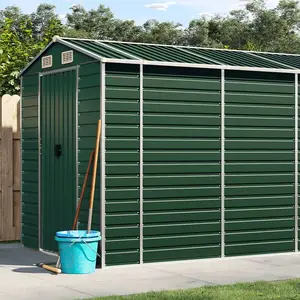 vidaXL Abri de jardin vert 191x980x198 cm acier galvanisé