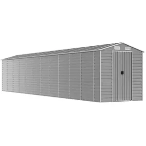vidaXL Abri de jardin gris clair 191x980x198 cm acier galvanisé