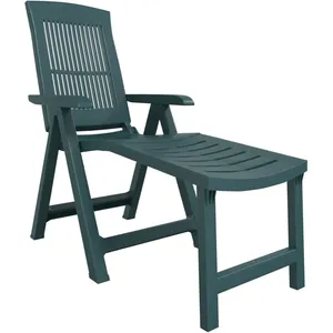 Comparateur de prix : vidaXL Vidaxl Chaise Longue Vert Plastique