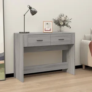 vidaXL Meuble d'évier chêne fumé 58x33x60 cm bois d'ingénierie pas cher
