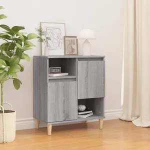 vidaXL Buffet Sonoma gris 60x35x70 cm Bois d'ingénierie pas cher