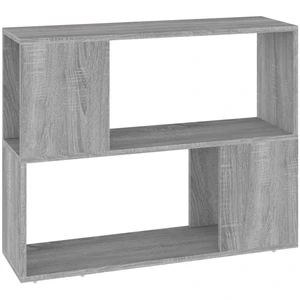 Comparateur de prix : vidaXL Vidaxl Bibliothèque/Séparateur De Pièce Sonoma Gris 80x24x63 Cm