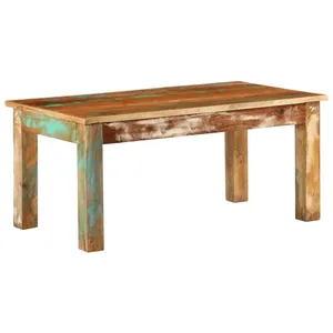 vidaXL Table basse 100x55x45 cm bois de récupération massif pas cher