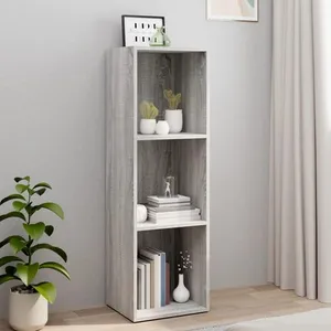 Comparateur de prix : vidaXL Bibliothèque/Meuble TV sonoma gris 36x30x114 cm bois ingénierie