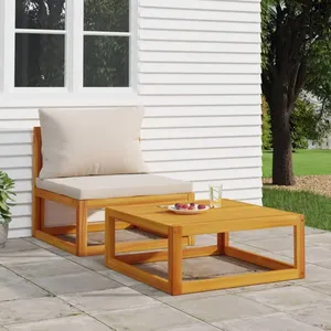 vidaXL Table basse 68x68x29 cm bois d'acacia massif pas cher