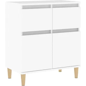 vidaXL Buffet Blanc 60x35x70 cm Bois d'ingénierie pas cher