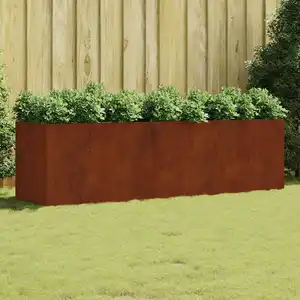 Comparateur de prix : vidaXL Lit surélevé de jardin 280x80x80 cm acier corten