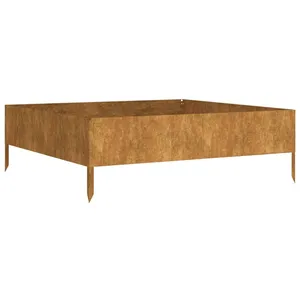 vidaXL Lit surélevé de jardin 100x100x33,5 cm acier corten pas cher