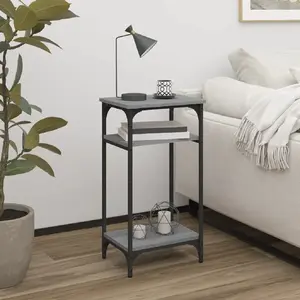 vidaXL Table d'appoint Sonoma gris 40x30x75 cm Bois d'ingénierie pas cher
