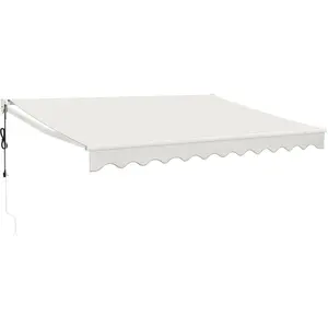 Comparateur de prix : vidaXL Auvent rétractable automatique crème 3,5x2,5 m