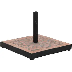 Comparateur de prix : vidaXL Base de parasol terre cuite carré 12 kg