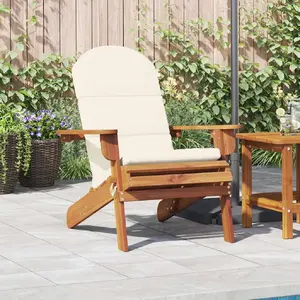 vidaXL Chaise de jardin Adirondack avec coussins bois massif d'acacia pas cher