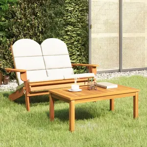 Comparateur de prix : vidaXL Ensemble de salon de jardin Adirondack 2 pcs bois acacia solide