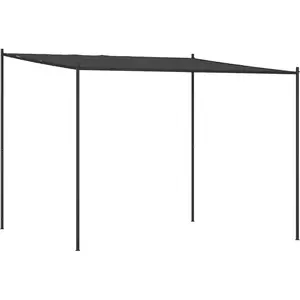 vidaXL Belvédère anthracite 3x3 m 180 g/m² tissu et acier pas cher