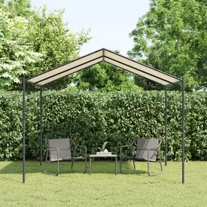 Comparateur de prix : vidaXL Tente à auvent beige 3x3 m acier et tissu