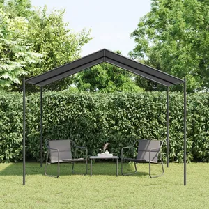 Comparateur de prix : vidaXL Tente à auvent anthracite 3x3 m acier et tissu