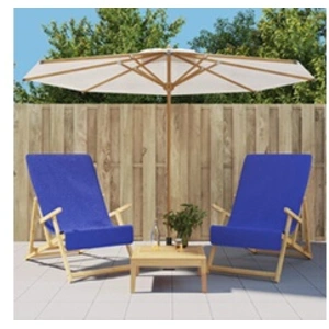 Comparateur de prix : vidaXL Serviettes de plage 2 pcs bleu royal 60x135 cm tissu 400 GSM