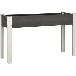 vidaXL Lit surélevé de jardin Gris 120x40x75 cm WPC