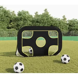 Comparateur de prix : vidaXL Filet de but de football avec cible 120x80x80 cm polyester