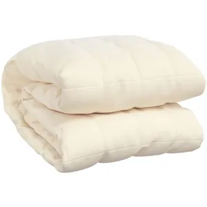 Comparateur de prix : vidaXL Couverture lestée Crème clair 152x203 cm 11 kg Tissu
