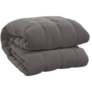 Comparateur de prix : vidaXL Couverture lestée Gris 200x220 cm 9 kg Tissu