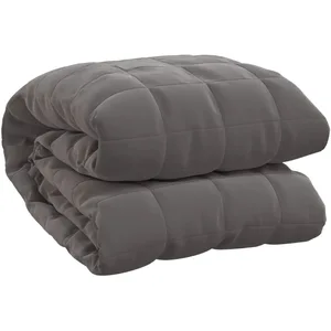 vidaXL Couverture lestée Gris 200x230 cm 13 kg Tissu pas cher