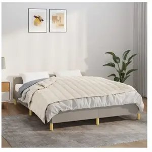 vidaXL Couverture lestée Crème clair 137x200 cm 6 kg Tissu