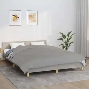 Comparateur de prix : vidaXL Couverture lestée Gris 220x240 cm 15 kg Tissu