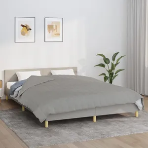 vidaXL Couverture lestée Gris 200x230 cm 9 kg Tissu pas cher