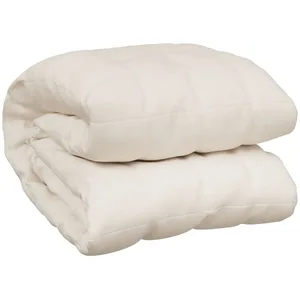 vidaXL Couverture lestée Crème clair 220x230 cm 11 kg Tissu