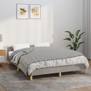 Comparateur de prix : vidaXL Couverture lestée Gris 137x200 cm 10 kg Tissu