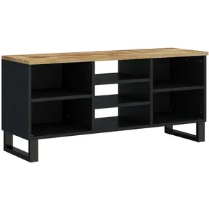 vidaXL Meuble TV 100x33x46 cm bois de manguier et d'ingénierie pas cher