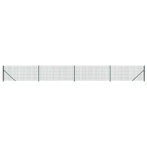 Comparateur de prix : vidaXL Clôture en treillis métallique avec bride vert 1x10 m