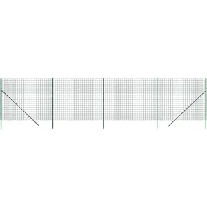 vidaXL Clôture en treillis métallique vert 1,6x10 m acier galvanisé pas cher