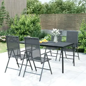Comparateur de prix : vidaXL Table de jardin anthracite 165x80x72 cm Treillis d'acier