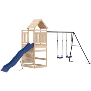 Comparateur de prix : vidaXL Aire de jeux d'extérieur bois de pin massif