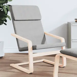 Comparateur de prix : vidaXL Chaise de relaxation Gris clair Tissu