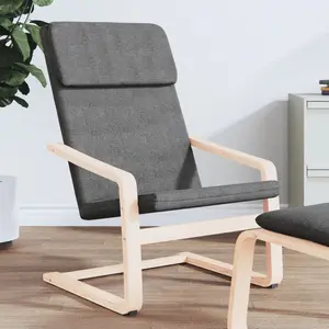 Comparateur de prix : vidaXL Chaise de relaxation Gris foncé Tissu
