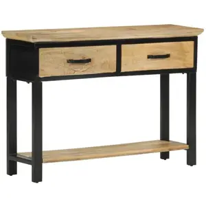 Comparateur de prix : vidaXL Table console 110x30x75 cm bois de manguier massif brut