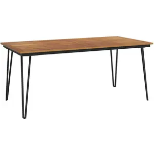 Comparateur de prix : vidaXL Table de jardin avec pieds épingle à cheveux 180x90x75 acacia