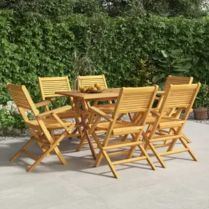vidaXL Chaises de jardin pliantes 6 pcs 55x62x90 cm bois massif teck pas cher