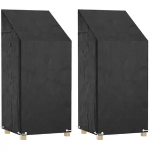 Comparateur de prix : Housses De Chaise De Jardin 2 Pcs 8  illets 65x65x110/150 Cm Pe Vidaxl