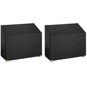 Comparateur de prix : vidaXL Housses de banc de jardin 2 pcs 8 oeillets 160x70x70/88 cm PE