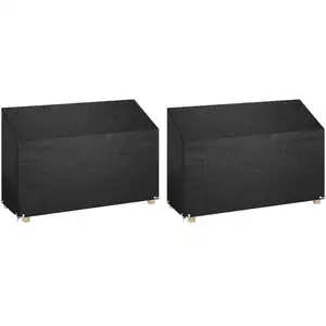 Comparateur de prix : vidaXL Housses de banc de jardin 2 pcs 8 oeillets 190x70x70/88 cm PE