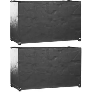 Comparateur de prix : vidaXL Housses salon de jardin 2pcs 8oeillets 125x55x75cm rectangulaire
