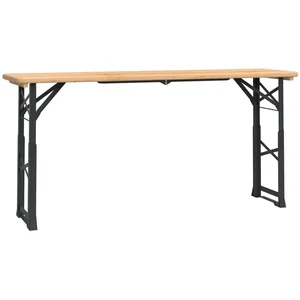 Comparateur de prix : vidaXL Table à bière pliable 170x50x75/105 cm bois massif de sapin